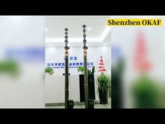 Okaf electric telescopic mast cctv mobile mast