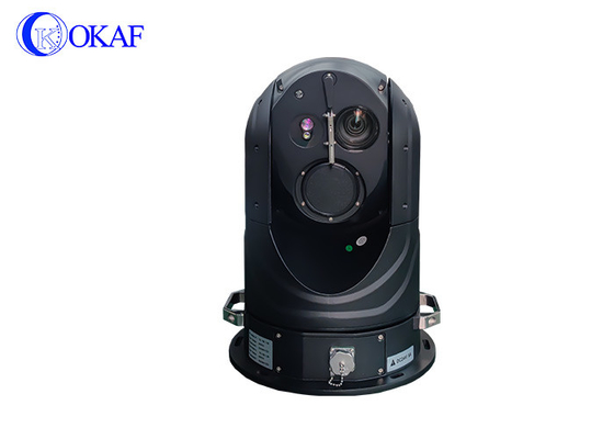 Καμερα θερμικής απεικόνισης μεγάλης εμβέλειας CCTV παρακολούθηση PTZ κάμερα μη ψυγμένο ανιχνευτή 25 ~ 75mm