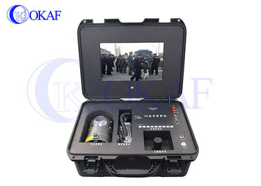 Φορητή κάμερα 4G PTZ, μακρινό ασύρματο τερματικό συστημάτων εντολής έκτακτης ανάγκης βαλιτσών κάμερων παρακολούθησης