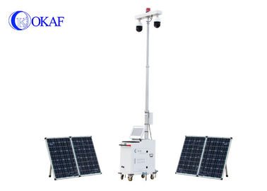 Ηλιακό CCTV ρυμουλκών υλικό μετάλλων ρυμουλκών επιτήρησης εργοτάξιων οικοδομής κινητό τηλεοπτικό