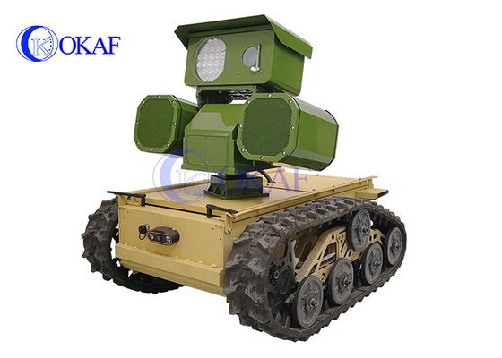 Παρακολουθούμενο υπόστρωμα ρομπότ έξυπνη AI PTZ κάμερα ασφάλεια ρομπότ περιπολία