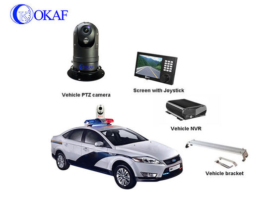 Full HD 1080P Οχήμα / Ρομπότ Εγκαταστημένο CCTV Ασφάλεια Κινητή PTZ κάμερα