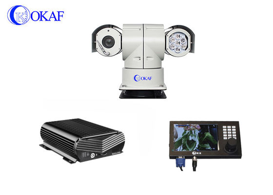 τοποθετημένη PTZ αυτοκίνητο κάμερα 150m IR IP66 2.0MP με το πηδάλιο NVR